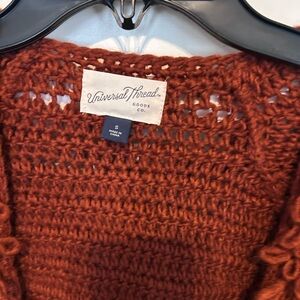Universal Thread Women's Warm Rust Cardigan